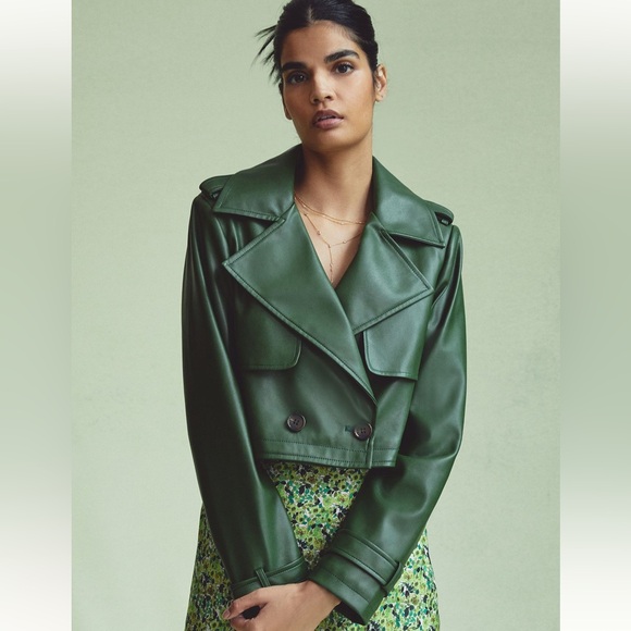 AVEC LE FILLES FAUX LEATHER JACKET ANTHROPOLOGIE - Picture 10 of 14